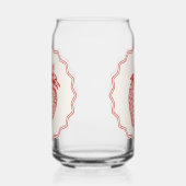 Aardbei Blikvorm Glas (Links)