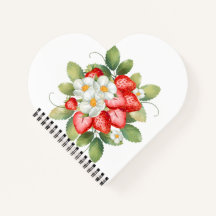 Aardbei Bloem Fruit Briefpapier Notitie