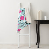 Aardbei Bloemen: roze bessen naadloos. Sherpa Deken (In situ)