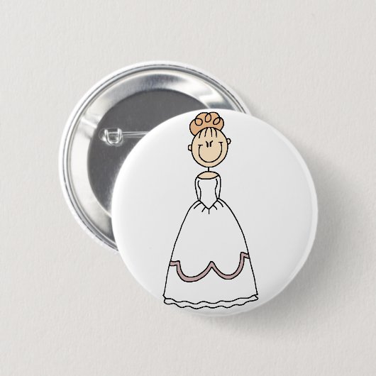 Aardbei Blond Bride Button (Voorkant /achterkant)