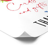 Aardbei Blueberry Birthday Gifts Sign Poster (Hoek)