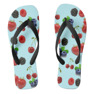 Aardbei Blueberry Raspberry Blackberry FlipFlop Teenslippers