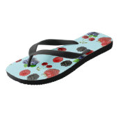 Aardbei Blueberry Raspberry Blackberry FlipFlop Teenslippers (Schuin)