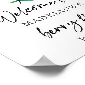 Aardbei Blueberry Sweet Berry Birthday Welkom Poster (Hoek)