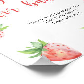 Aardbei - boeken voor baby poster (Hoek)