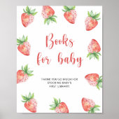 Aardbei - boeken voor baby poster (Voorkant)