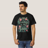 Aardbei Boekenliefhebber T-shirt – Lezen is mijn p (Voorkant volledig)