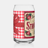 Aardbei boerderij blikvorm glas (Rechts)