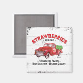 Aardbei Boerderij Farmhouse Old Red Boerderij Truc Magneet (Voorkant / Achterkant)