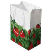 Aardbei Boerderij veld Waterverf Medium Cadeauzakje (Achterkant Gekanteld)