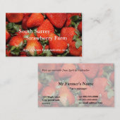 Aardbei boerderij visitekaartje (Voorkant / Achterkant)