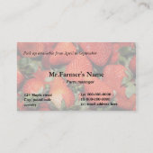 Aardbei boerderij visitekaartje (Achterkant)