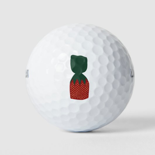 Aardbei Bon Bons Snoepjes Golfballen (Voorkant)