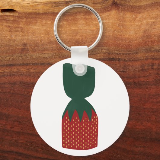 Aardbei Bon Bons Snoepjes Sleutelhanger (Achterkant)