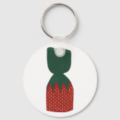 Aardbei Bon Bons Snoepjes Sleutelhanger (Achterkant)
