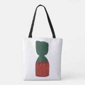Aardbei Bon Bons Snoepjes Tote Bag (Achterkant)