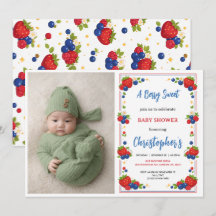 Aardbei Bosbes Besjes Zoete Baby Shower
