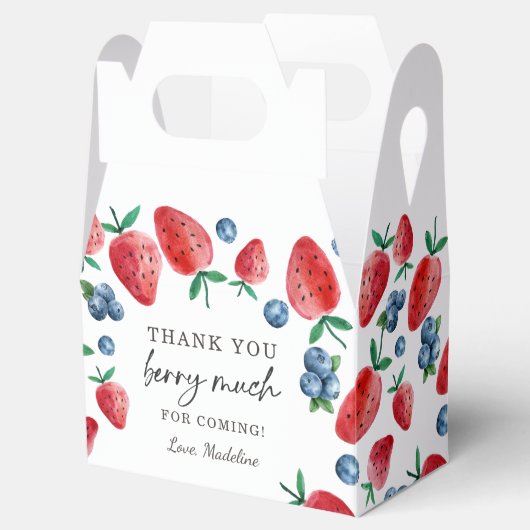 Aardbei bosbes dank u bessen veel zoet bedankdoosjes (Geopend)