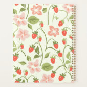 Aardbei botanisch patroon planner (Achterkant)