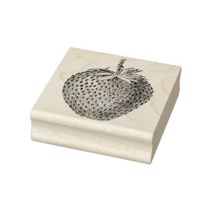  aardbei botanisch rubberstempel