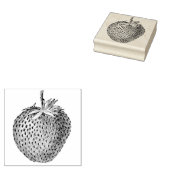 aardbei botanisch rubberstempel (Gestempeld)