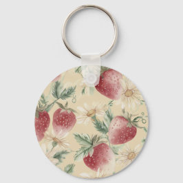Aardbei Botanische Cottage Sleutelhanger