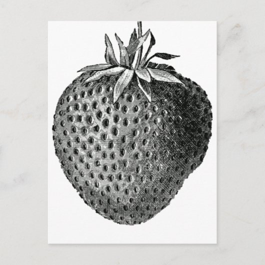 aardbei briefkaart (Voorkant)