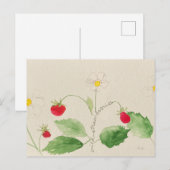 aardbei briefkaart (Voorkant / Achterkant)