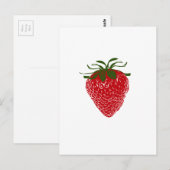 Aardbei: Briefkaart (Voorkant / Achterkant)