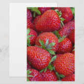 Aardbei Briefpapier (Voorkant / Achterkant)