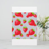 Aardbei Briefpapier (Staand voorkant)