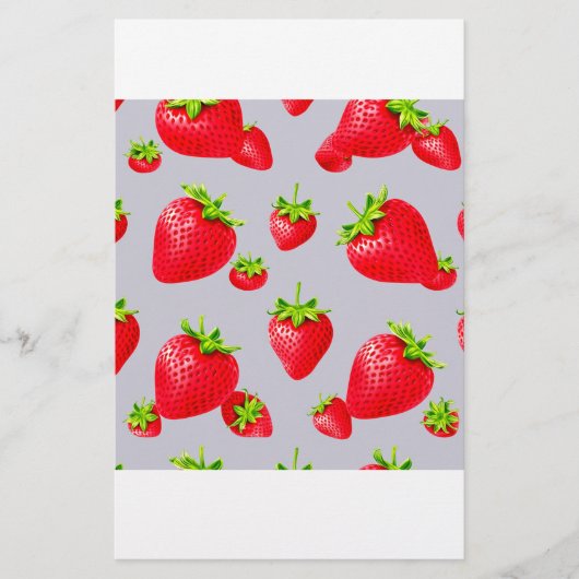 Aardbei Briefpapier (Voorkant)