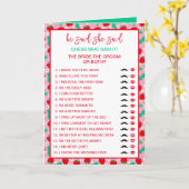 Aardbei bruid of bruidegom Raad wie zei het spel Kaart (Gele Bloem)