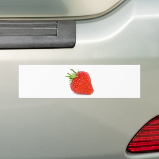 Aardbei Bumpersticker (Op auto)