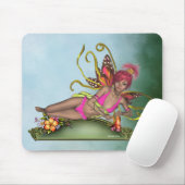 Aardbei Butterfly Fairy Mousepad Muismat (Met muis)