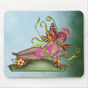 Aardbei Butterfly Fairy Mousepad Muismat