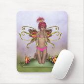Aardbei Butterfly Fairy Mousepad Muismat (Met muis)