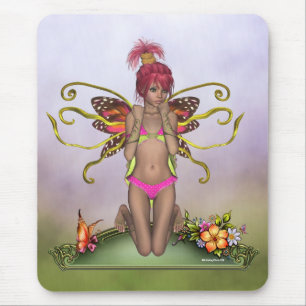 Aardbei Butterfly Fairy Mousepad Muismat
