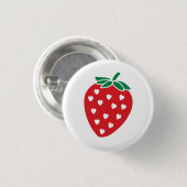 Aardbei Button Sweet Love Heart Strawberry Pin (Voorkant /achterkant)