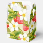 Aardbei cadeau gunst doos bedankdoosjes (Geopend)