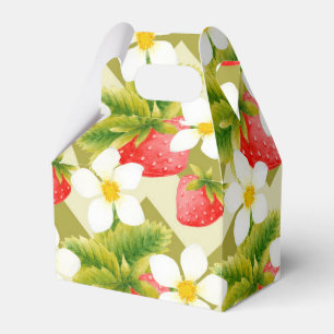 Aardbei cadeau gunst doos bedankdoosjes
