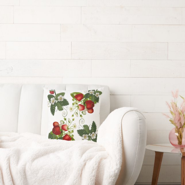 Aardbei cadeau ideeën kussen (Bank)