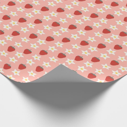 Aardbei Cadeaupapier (Hoek)