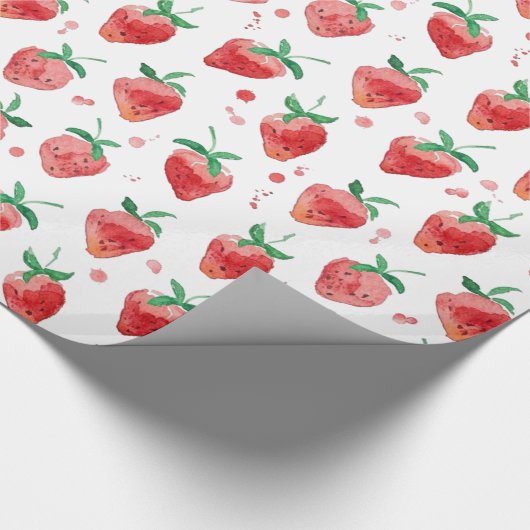 Aardbei Cadeaupapier (Hoek)