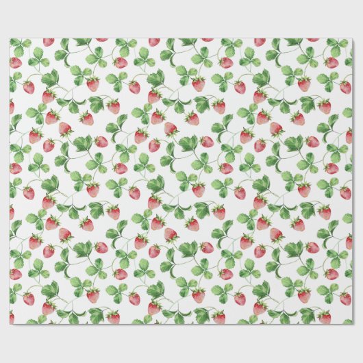 Aardbei Cadeaupapier (Vlak)