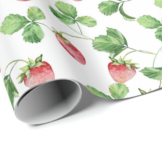 Aardbei Cadeaupapier (Rol Hoek)