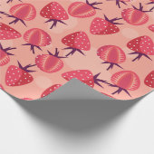 Aardbei Cadeaupapier (Hoek)