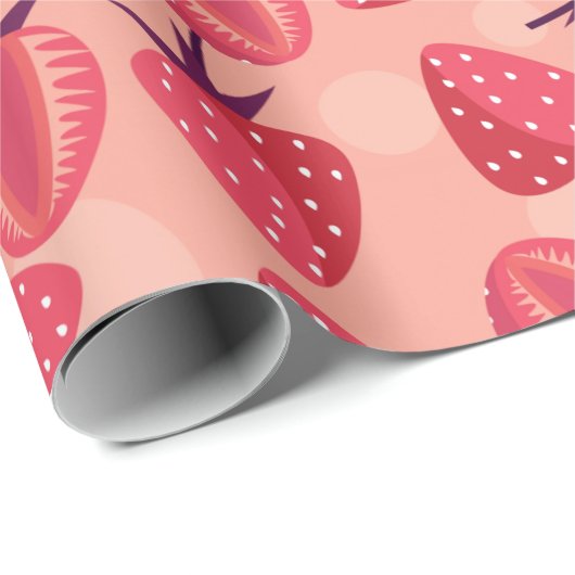 Aardbei Cadeaupapier (Rol Hoek)