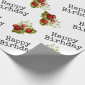 Aardbei cadeaupapier (Hoek)
