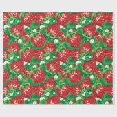 Aardbei Cadeaupapier (Vlak)